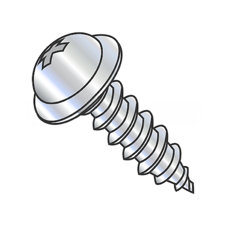Usa Industrials Self-Drilling Screw, #8-15 x 2 in, Zinc Plated Steel Round Head Phillips Drive BULK-SCRW-16222